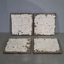 White Framed Tin Tiles