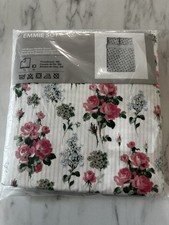 IKEA EMMIE SOT Duvet Set Queen Full New Rare Floral Stripes W Shams 🌸New🌸