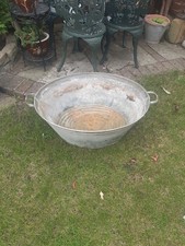 Huge Zinc Tub Garden Planter