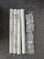 4x IKEA ADILS Table Legs – 52cm Shortened – With Mounts – White – VGC