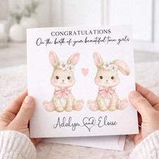 Personalised Twin Girls New