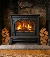 Cast iron gas - gas, wood