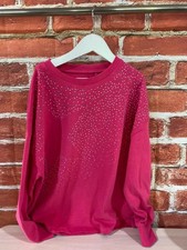 Girls next pink sparkle jumper