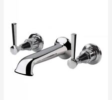 Verona Hatton 3-Hole Basin Mixer Tap with Waste Wall Mounted - Chrome