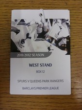 30/10/2011 Ticket: Tottenham
