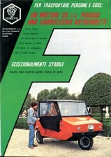 FIORETTI three-wheeler Italian language colour brochure / leaflet
