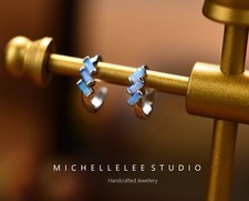 White and Blue Opal Cluster