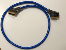 QED SQART SCART CABLE 1.0M DUAL SCREEN SILVER REFERENCE AV CABLE