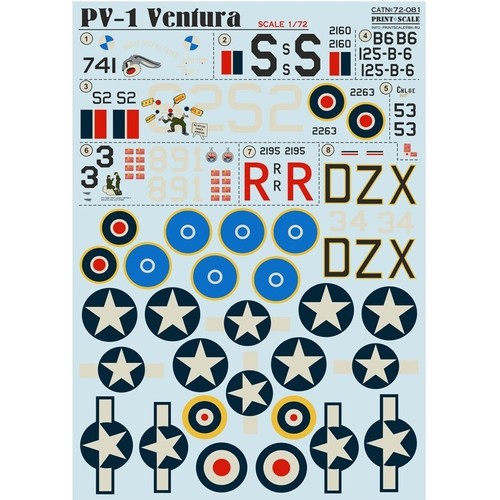 Ventura decals scale - ventura,