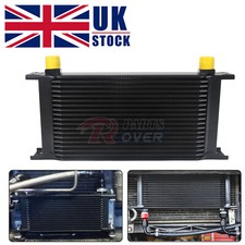 Universal 19 Row Oil Cooler Performance AN-10 Aluminum Engine Transmission Black