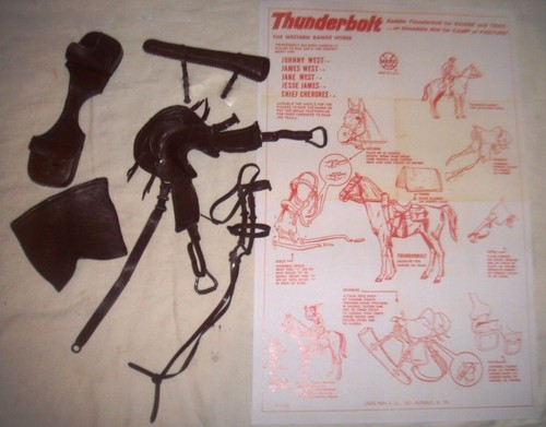 Complete set brown horse - horse, tack