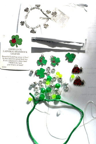Irish shamrock bracelet craft - shamrock,