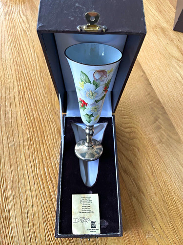 Dunbar christmas floral goblet - floral,