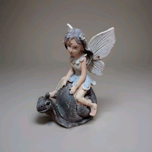 Miniature resin fairy - fairy, snail