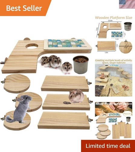 Wooden hamster cage platform - cage,