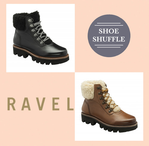 Ravel black tan faux fur - black,