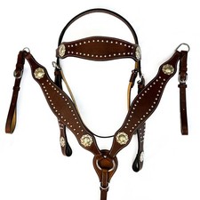 New! Western Brown Leather Set