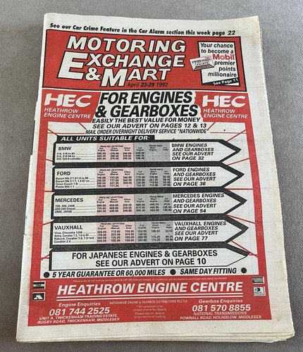 Motoring exchange mart - &,