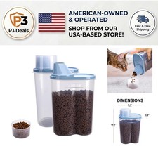 2 Pack Airtight 2.5L Pet Food