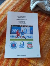 Rangers U19s v Liverpool UEFA Youth League Football Fan Programme 12/10/2022 (31