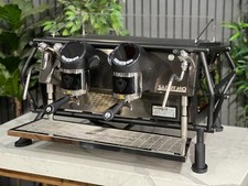 SAN REMO CAFE RACER 2 GROUP ESPRESSO COFFEE MACHINE BLACK COMMERCIAL BARISTA