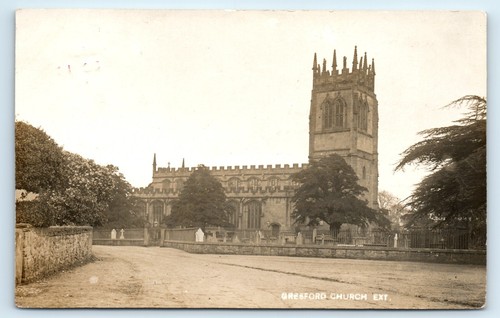 Postcard gresford church - postcard,
