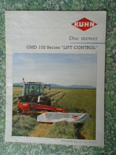 Kuhn disc mower gmd - kuhn, series