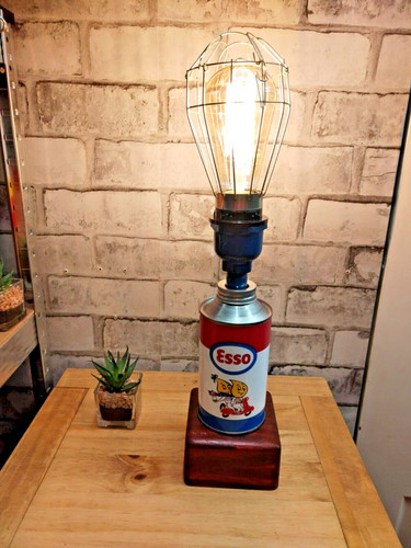 Vintage esso oil can table - oil,