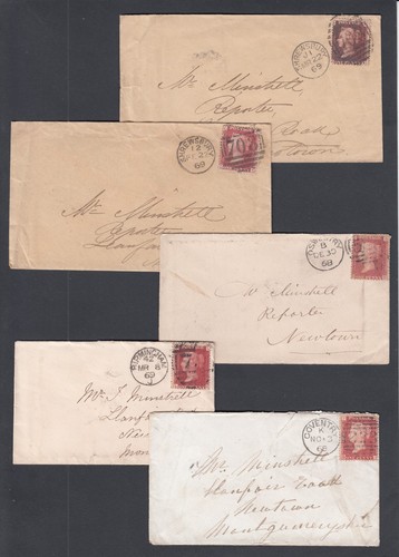 Five envelopes covers to - envelopes,