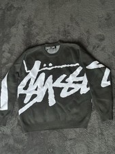 Stussy Black Knit Jumper Large