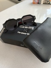 Cutler and Gross. The Great Frog Lucky Diamond I Round Sunglasses. Black. 