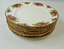 10 x Royal Albert Old Country Roses Dinner Plates | English Bone China #213