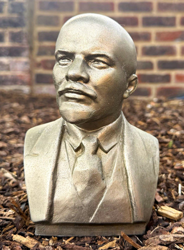 Metal bust sculpture - metal, lenin