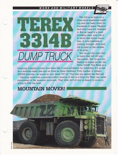 Terex 3314b dump truck - dump,
