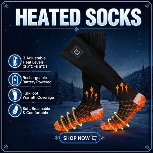 Rechargeable heated socks - rechargeable,