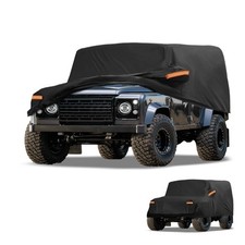Car Cover Waterproof All Weather W/Reflective straps for Land Rover Defender 110