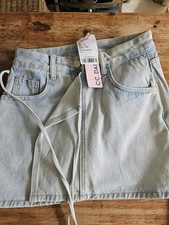 denim skort size small NWT