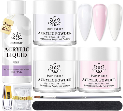 Acrylic nail kit powder - acrylic, &