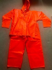 Ocean Bib and Brace trousers with jacket, waterproofs,orange.