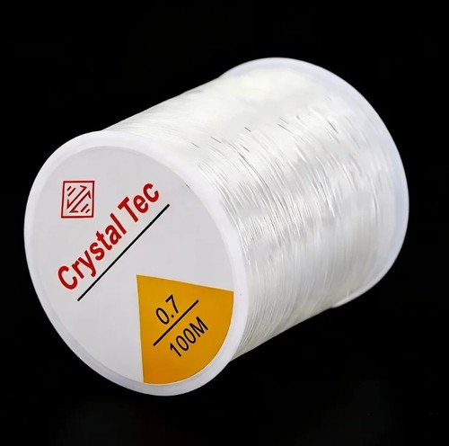 Elastic beading thread - thread, clear