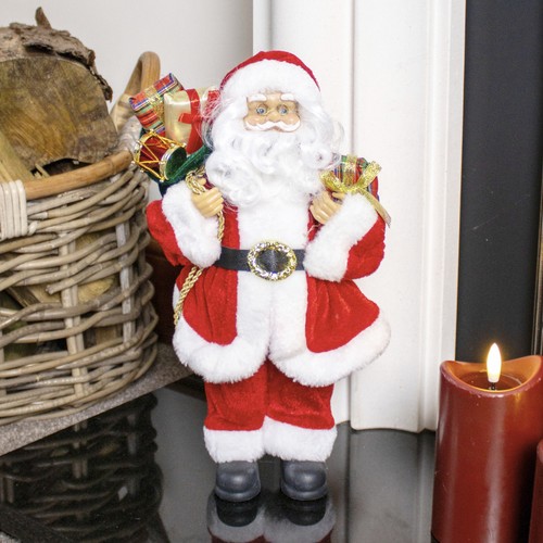 Plush santa claus figure - santa,