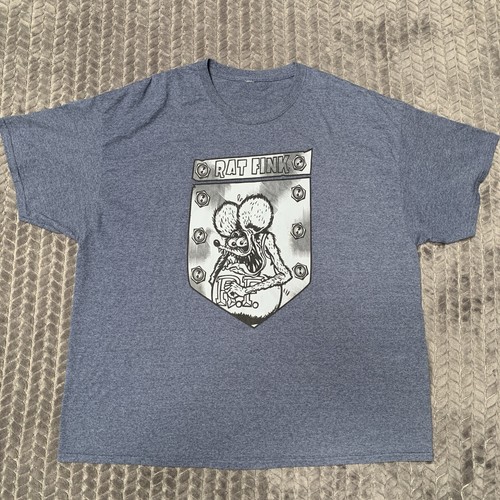 Rat fink shirt mens - shirt, gray