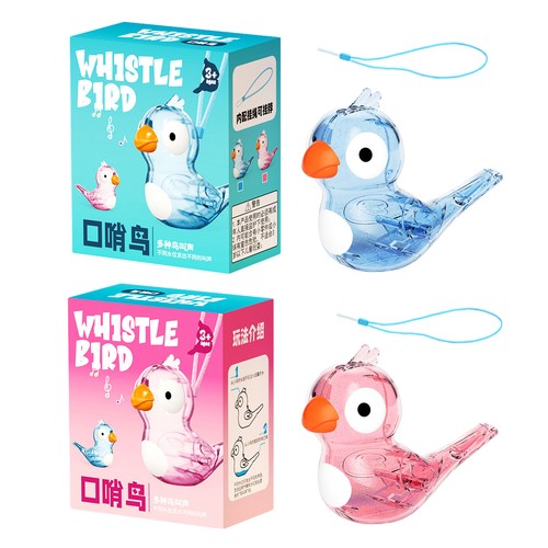 Plastic bird water - plastic, whistle