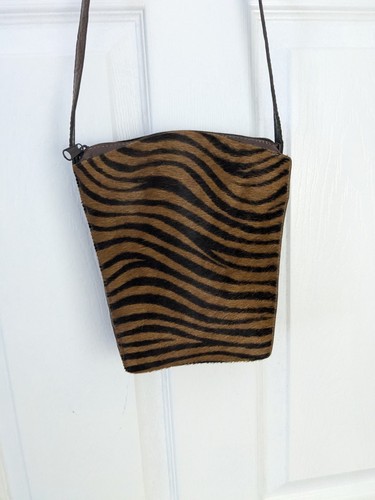 Priore zebra calf hair brown - calf,