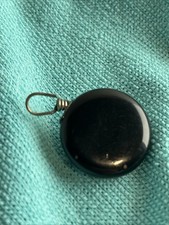 Antique Ketcham & McDougall Black Retractable Chain Chatelaine Watch Pin Fob