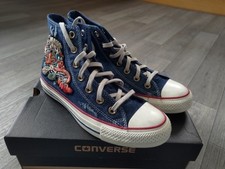 Converse Limited Edition All Star Hi Denim Ltd Flower Patchwork UK Size 5