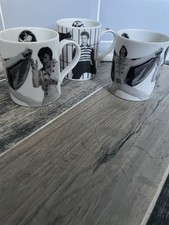 3 X ROYAL DOULTON ELVIS PRESLEY LAS VEGAS JAILHOUSE ROCK COFFEE MUGS MUG EX.COND