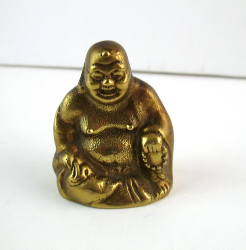 Inch high brass buddha - 2.5,