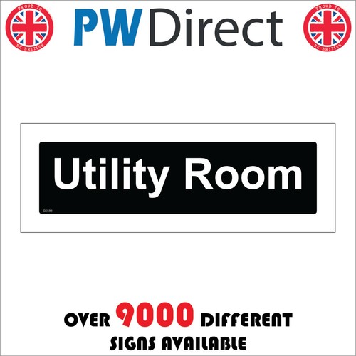 Sign utility room - utility,