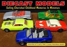 LOVELY JOB LOT BUNDLE OF 5 OLD 1970's & 1980's MATCHBOX DIECAST SCALE MODEL CARS